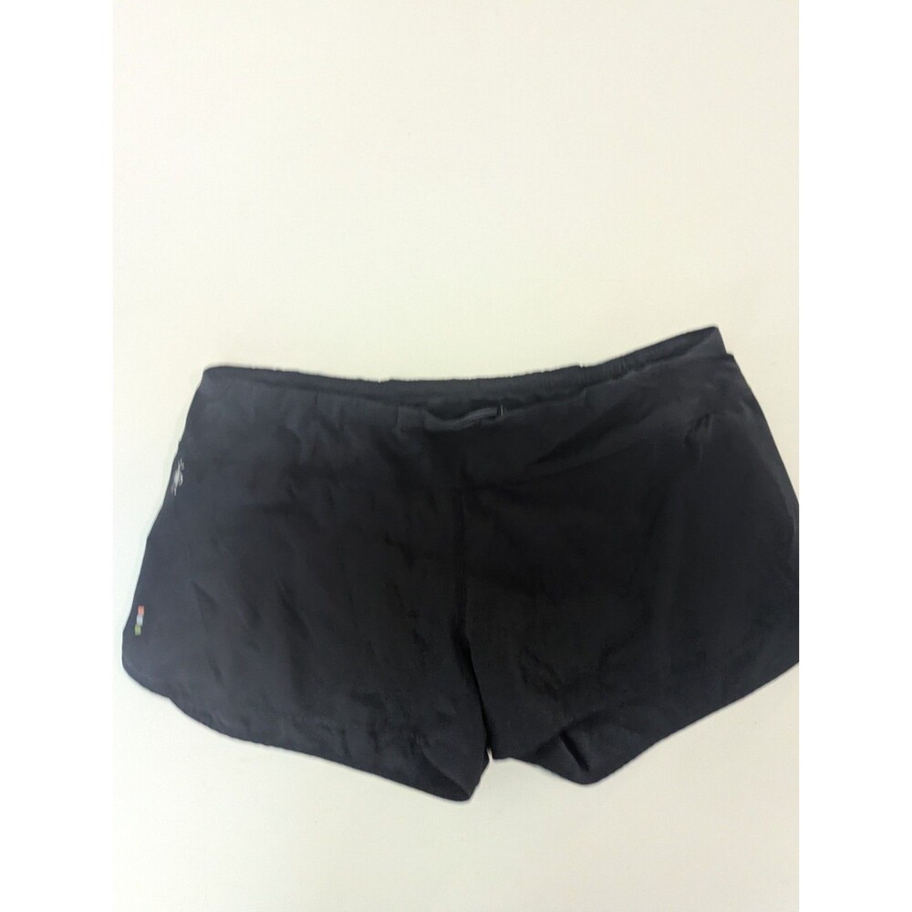 Smartwool Women's Sports Lined Shorts Black Merino Wool Blend Sz Large Pocket